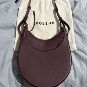 Polene Number Ten Hobo - Burgundy
